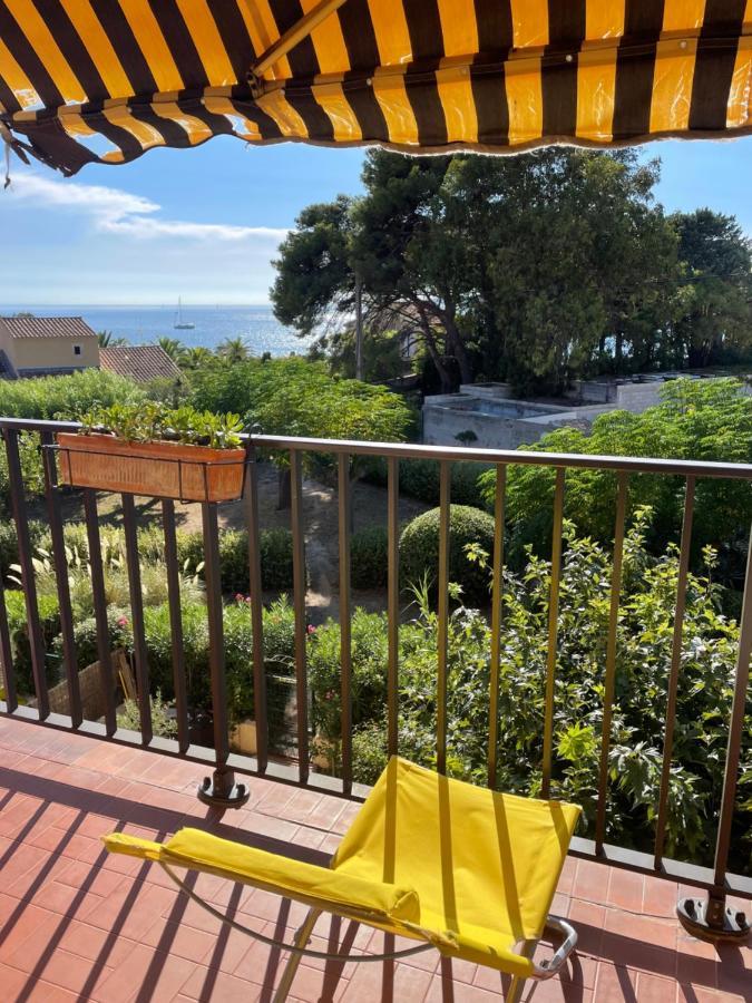 Agréable studio vue mer refait à neuf&climatisé Le Pradet Exterior foto